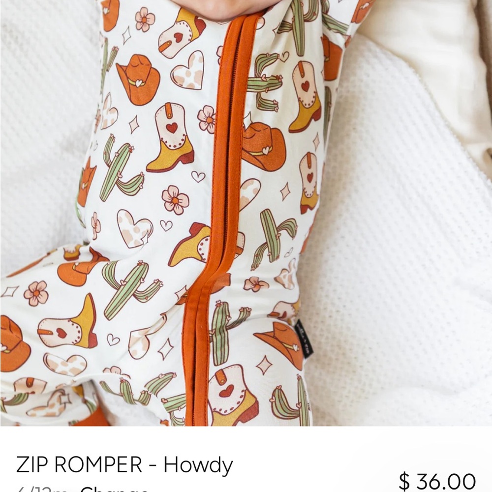 NWT Millie and Roo Zippie Size 12-18month